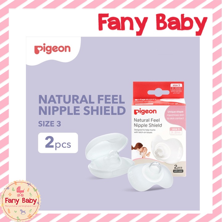 PIGEON NATURAL FEEL NIPPLE SHIELD - SIZE 3 (L)