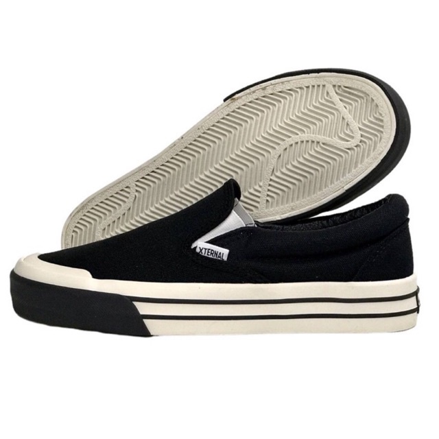 Sepatu XternalStepSure - Slip On Foerza Black Off Black CL