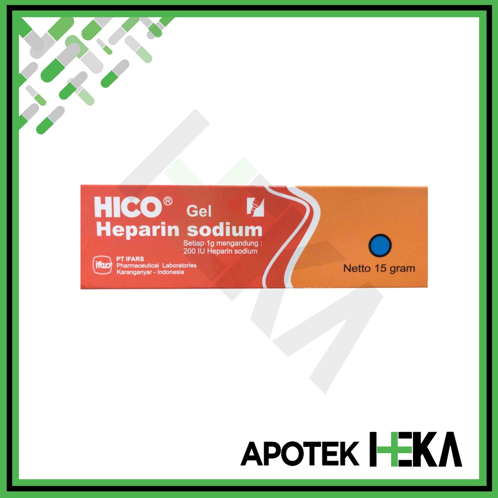 Hico Gel 15 g - Salep Memar Heparin Lebam (SEMARANG)