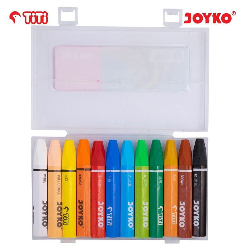 Jual Crayon Joyko Oil Pastel Joyko 12 Warna Hexagonal Op 12ch 1 Set