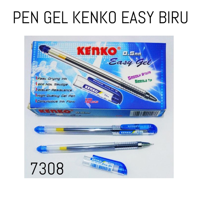 

PULPEN GEL KENKO EASY GEL 0.5MM BIRU