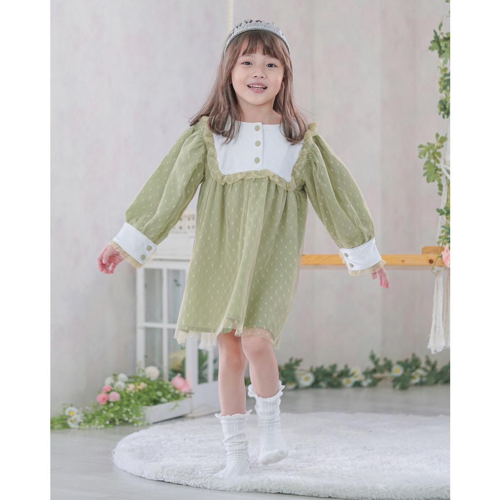 ELLODIE DRESS | Dress Anak Perempuan | Dress Tutu | Dress Tile | Gaun Pesta Anak