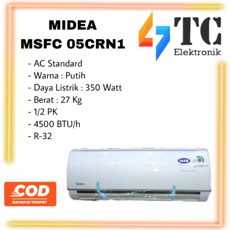 AC Midea MSFC 05CRN2 Pasang - 1/2PK R32