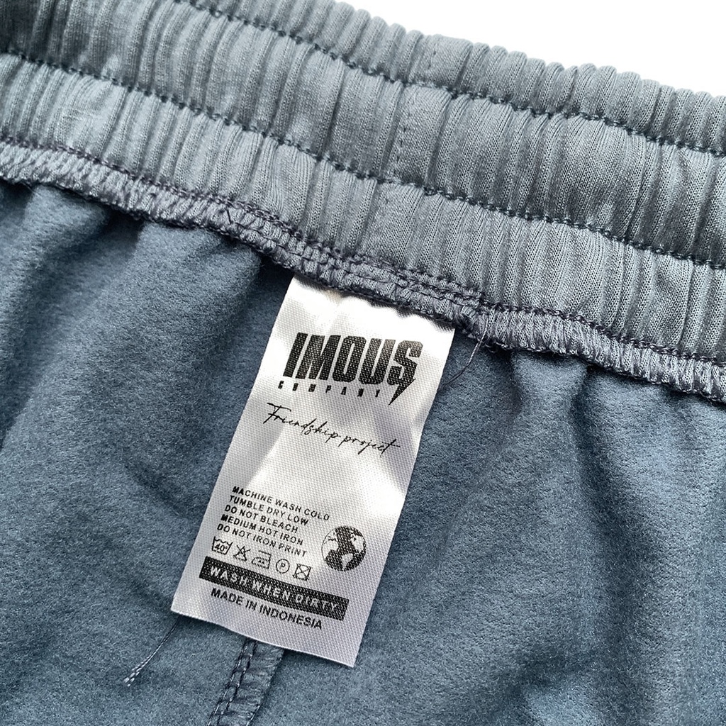 Imous.co Boardshort Celana Pendek  Biru Denim Polos All Size