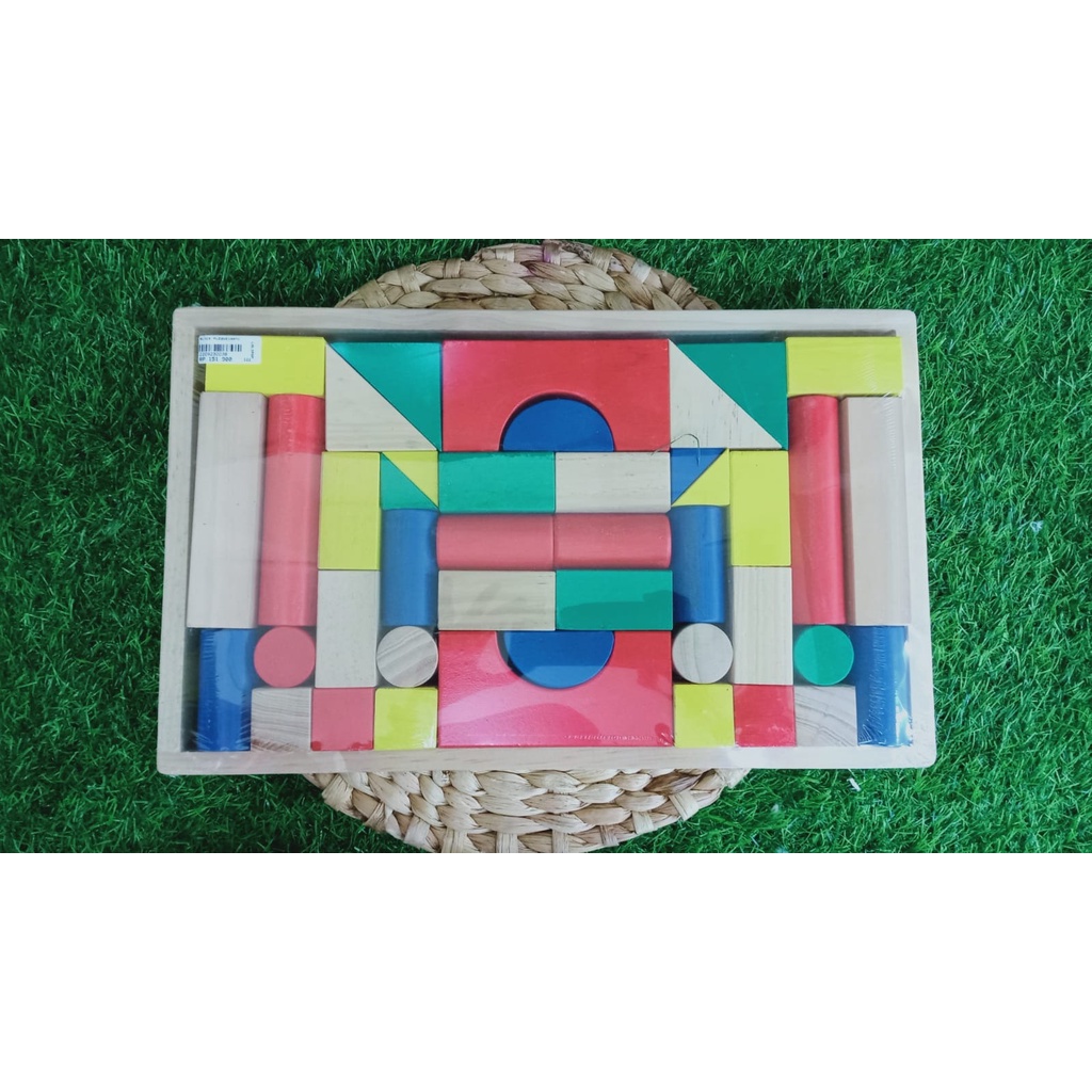 Mainan Anak Block Puzzle Kayu
