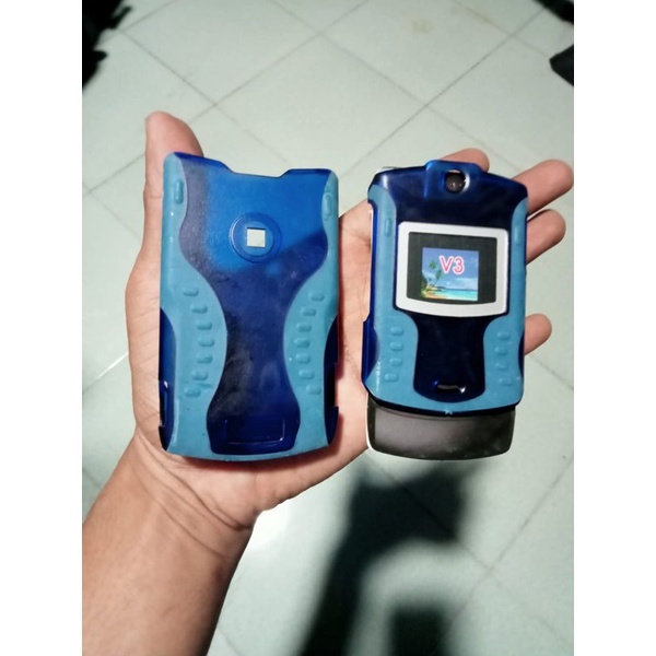 silik9n case hard case Pelindung Motorola v3i v3
