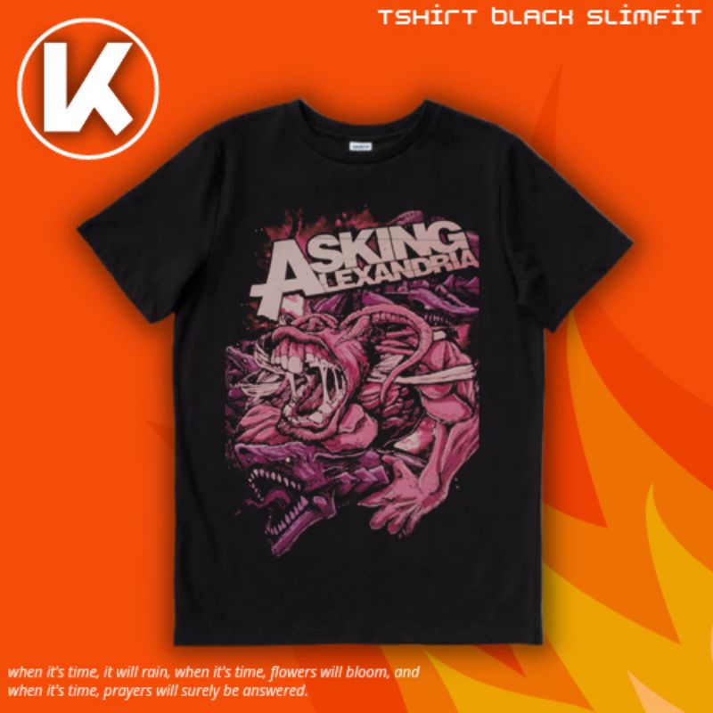 KAOS BAND ASKING ALEXANDRIA BEST LOGO | KAOS | T SHIRT | ASKING ALEXANDRIA