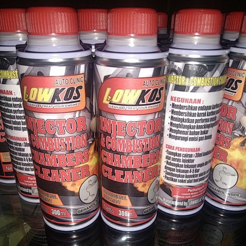 LOWKOS - CAIRAN INFUS INJEKSI 300 ML Pembersih Injektor dan Ruang Bakar Mesin