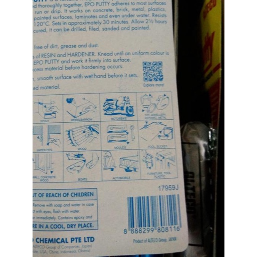 

LEM ALTECO EPOPUTTY / EPO PUTTY 100 gram ( NEW STOK)