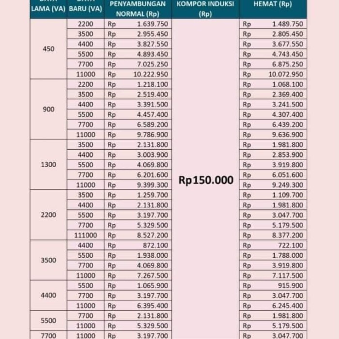 PROMO TERMURAH Voucher Tambah Daya PLN plus kompor induksi samono WS 01 BR231