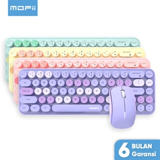 MOFii Keyboard Mouse Wireless Set 2.4G Colorful iDou