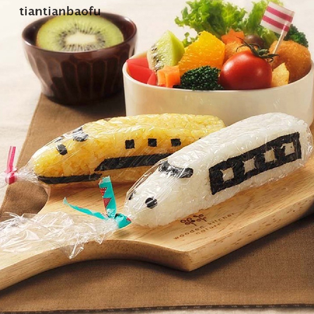 5 Pcs Cetakan Nasi Sushi Bentuk Kartun Kereta Untuk Dapur