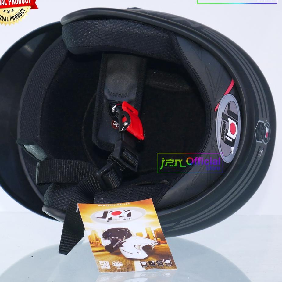 Paling Disukai.. Helm JPN ARC Retro Original Dewasa Black Doff Standart SNI