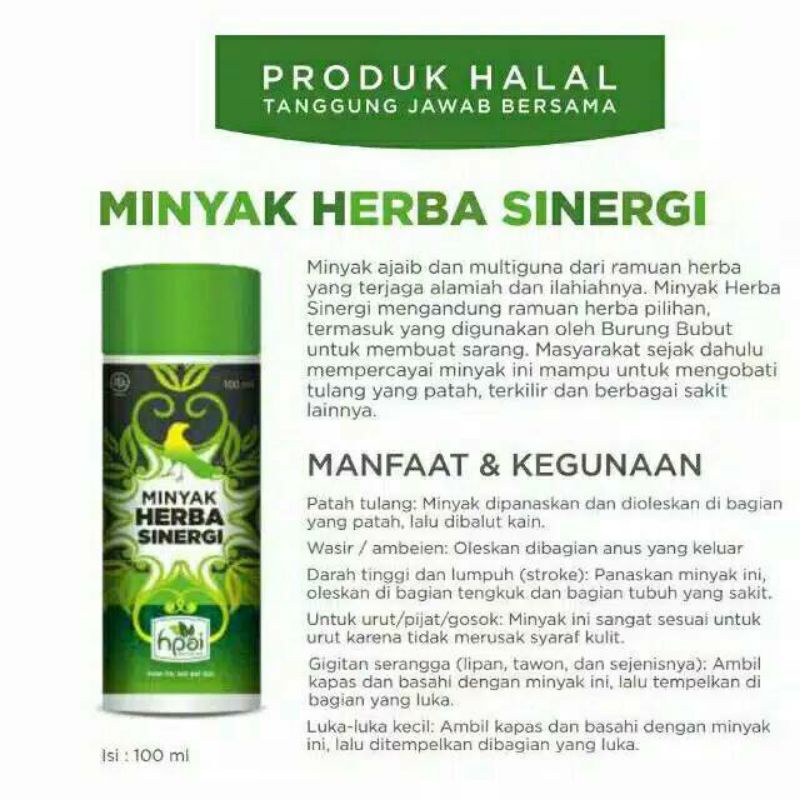 Minyak herba sinergi HPAI