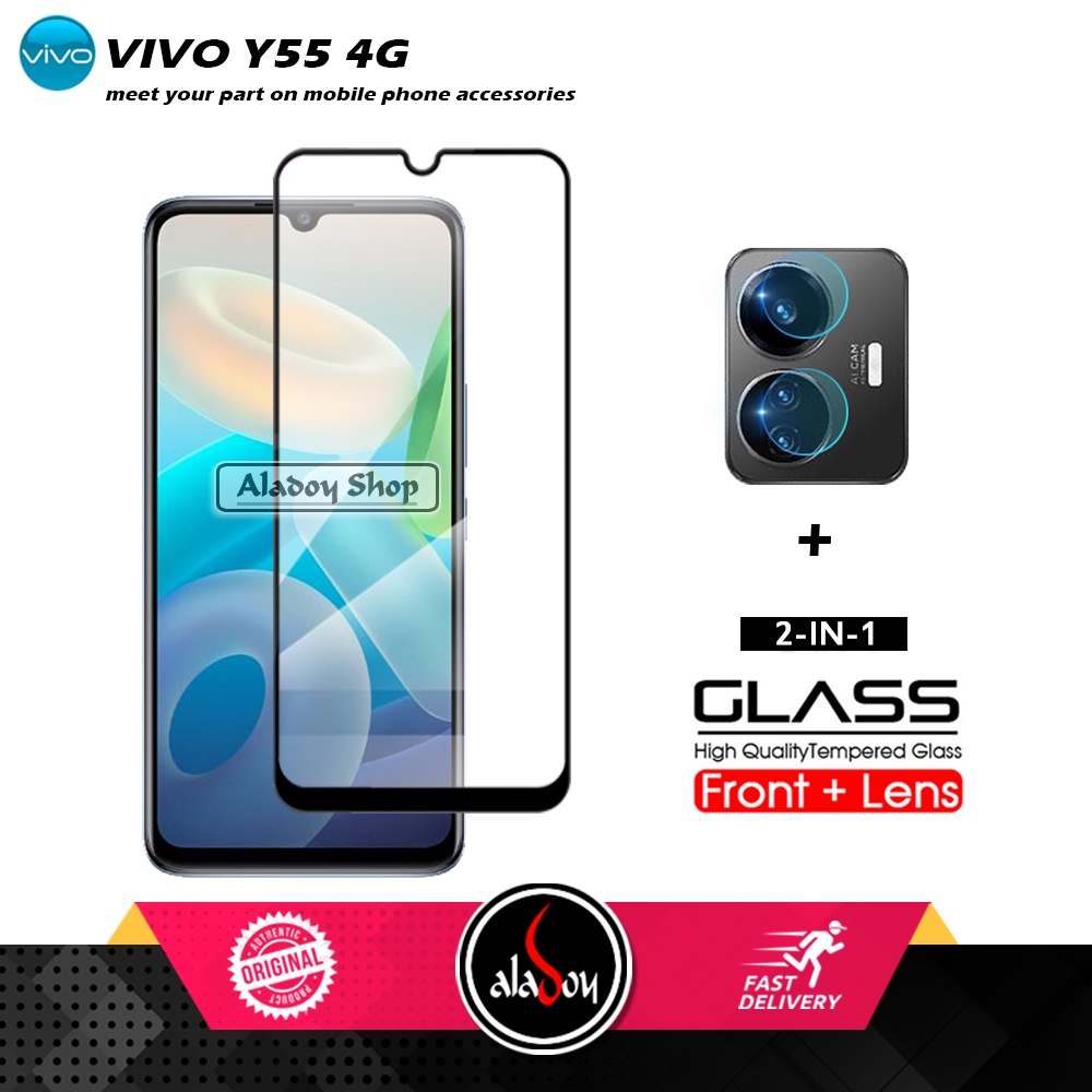 Tempered Glass Layar Vivo Y55 4G Free Tempered Glass Camera