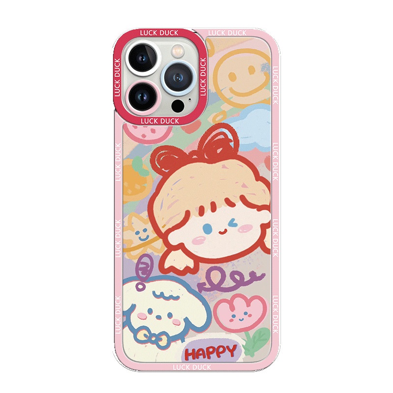 Soft Case Motif Kartun Untuk Apple x 13 12 11pro x xsmax xr 7 7p