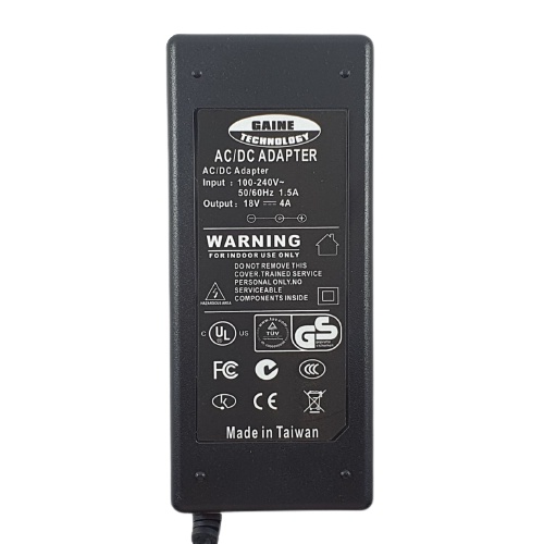 Adaptor 18v 4a Adapter DC Switching 18 Volt 4 Ampere Gaine Free Kabel Power 1.5meter