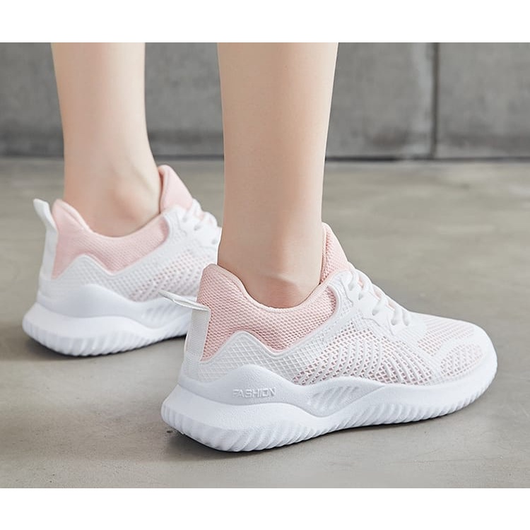 CUCI GUDANG TOPGROSIR LS   LV0160 Sepatu Sneakers Wanita Import Motif Sport Fashion Line Terbaru / Sneakers Santai /Sepatu Korea