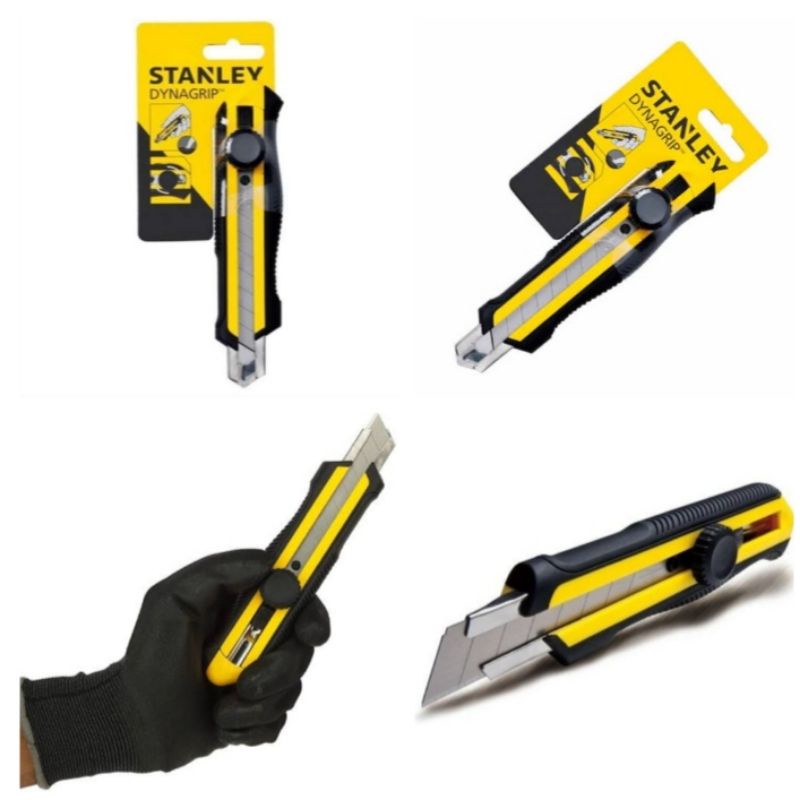 

Pisau Cutter 18mm Stanley STHT10418-8 Dynagrip Snap-Off Knife 10-418