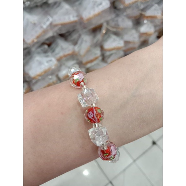 gelang titanium //gelang kristal murano//gelang anti luntur