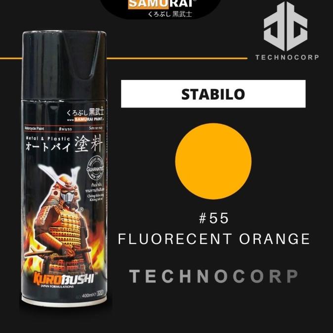 

Cat Semprot SAMURAI PAINT 55 FLUORECENT ORANGE / ORANGE STABILO