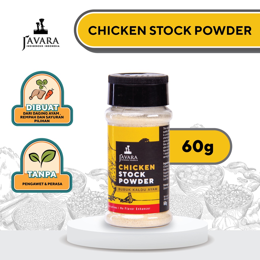 

Javara Chicken Broth - Kaldu Ayam Bubuk
