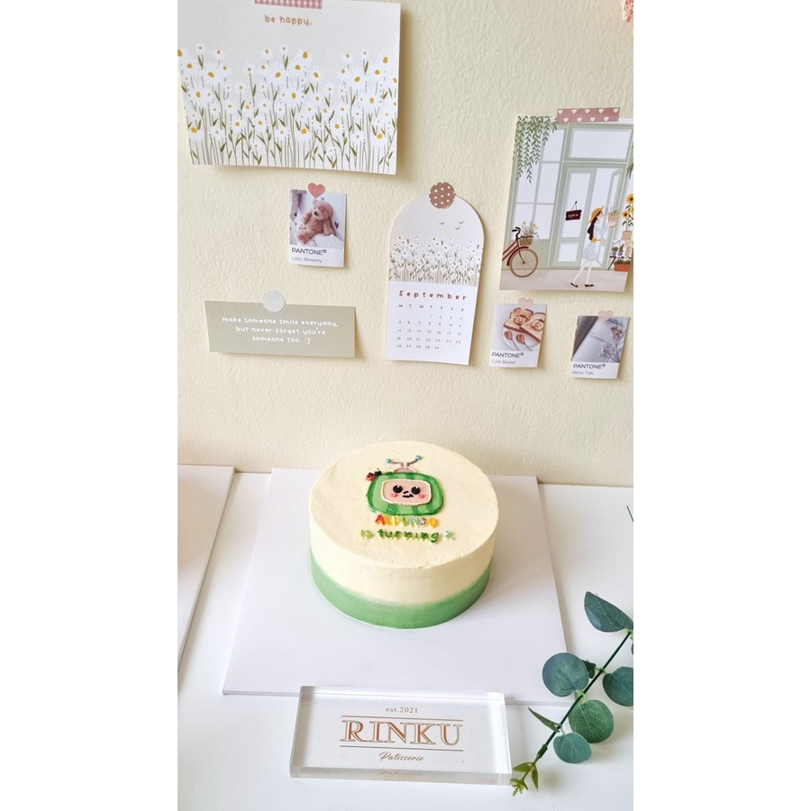 CUSTOM KOREAN CAKE // CUSTOM DRAWING CAKE