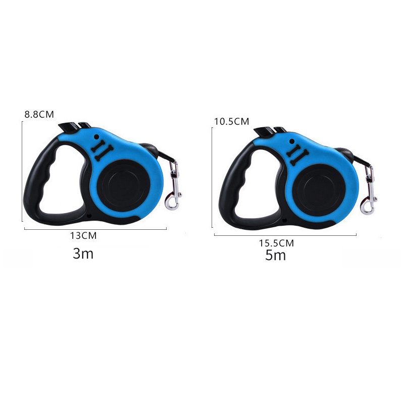 Tali Anjing kucing Pawsitive Vibes Tali Tuntun Hewan | Retractable Dog Leash Anjing 3 Fleksibel dan Otomatis Murah