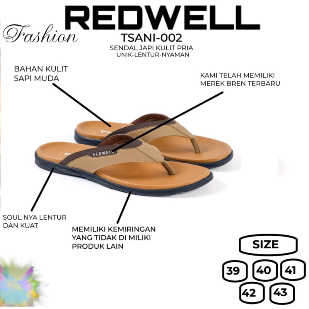 ST99 - Sandal jepit Kulit Terbaru - Sandal Pria Korean Style - Sandal Pria Casual - Pluto Series