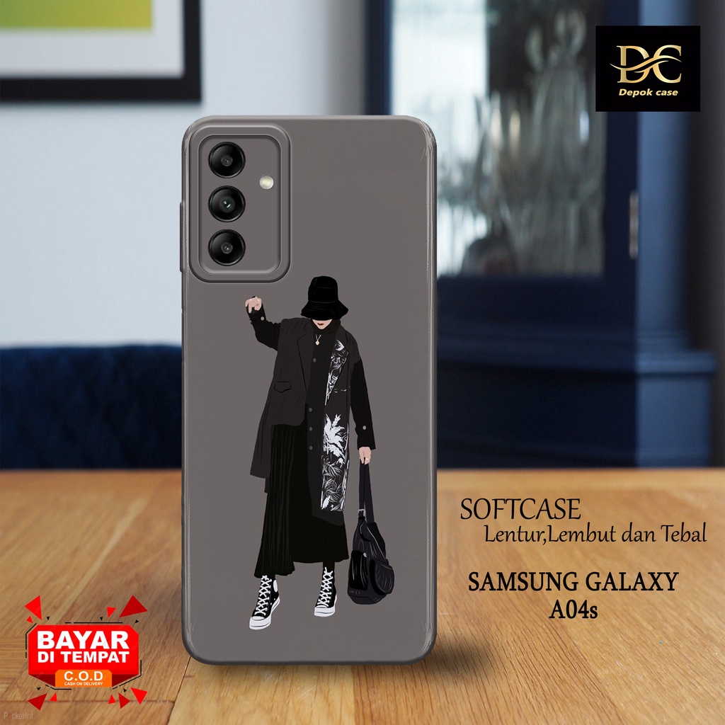 Case Samsung A04s Terbaru - Fashion Case HIJAB - Casing Hp Samsung Galaxy A04s Terbaru - Softcase Hp