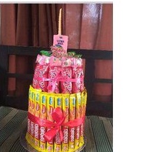 

kue tar snack / kue ulang tahun ciki ciki 2 susun / kado ulang tahun bisa reques isi