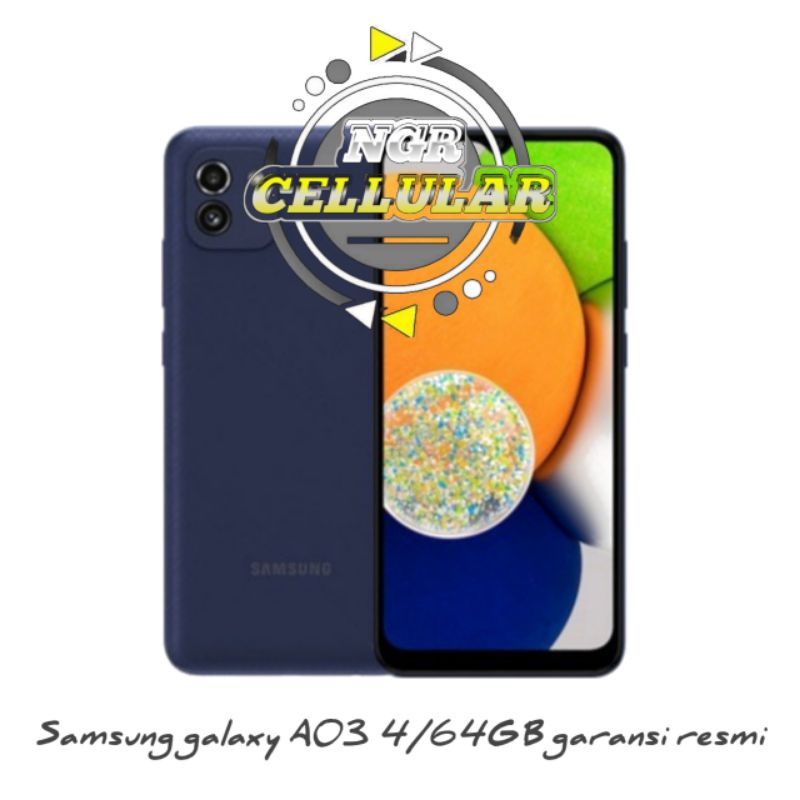 SAMSUNG GALAXY A03 4/64GB GARANSI RESMI
