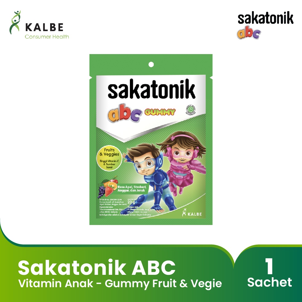 Sakatonik ABC Gummy Fruit &amp; Vegie - Vitamin Anak