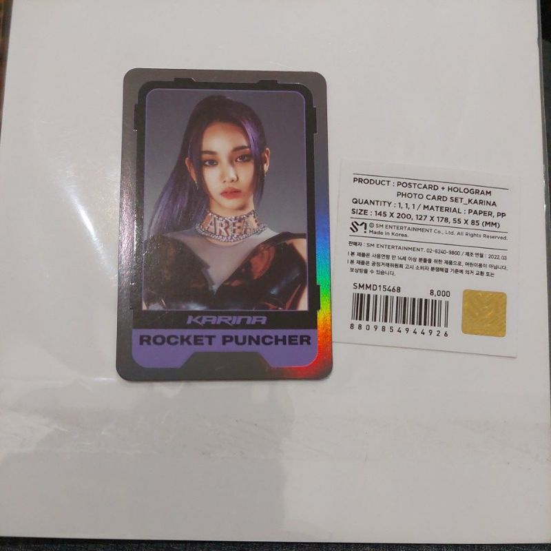 Aespa Girls Official Photocard Karina Character Card