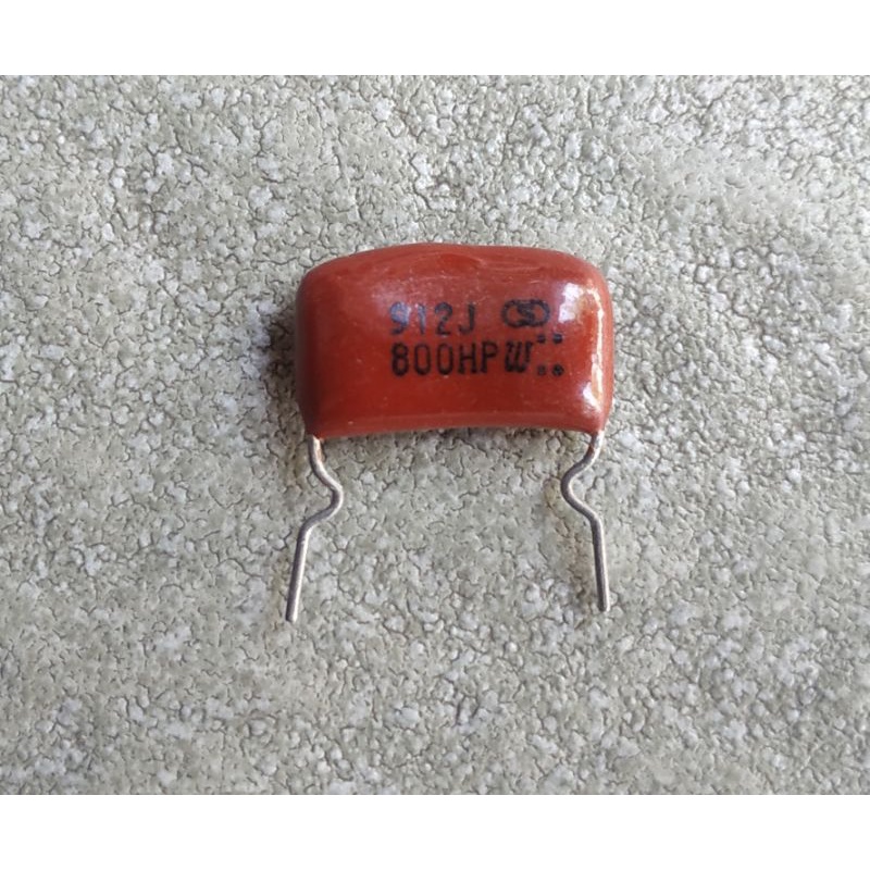 Kapasitor Milar 912J 800V Metalized Polyester , Matsushita