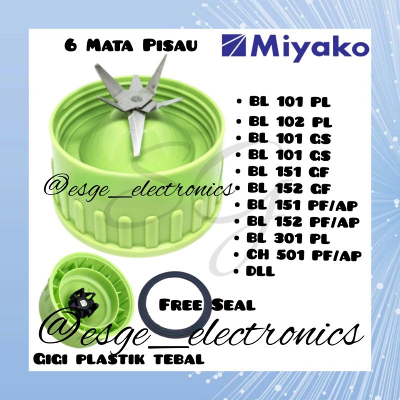 PISAU JUS MONTING MIYAKO BARU MATA PISAU 6 MOUNTING PISAU JUS BLENDER MIYAKO BARU PISAU BLENDER 6 MA