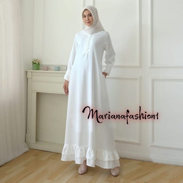 Gamis Fashion Muslim Dress Terbaru Simple dan lebih elegan Busui Lebih nyaman