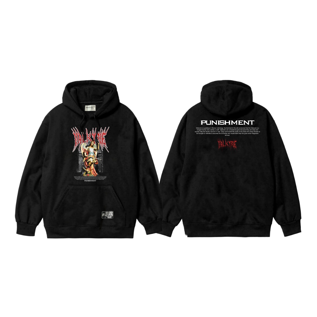 Sweater Hoodie Punishment Valkyrie Black