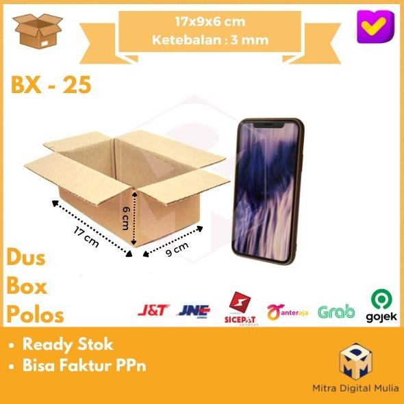 

Kardus Dus Polos BX-25 17 x 9 x 6 Kemasan Packing Paket