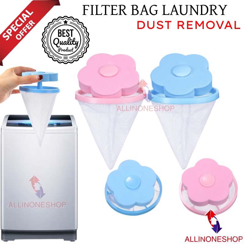 Filter Bag Mesin Cuci Penyaring Rambut Dan Kotoran Pakaian / Kantong Filter Bag Mesin Cuci / Laundry Bag Mesh