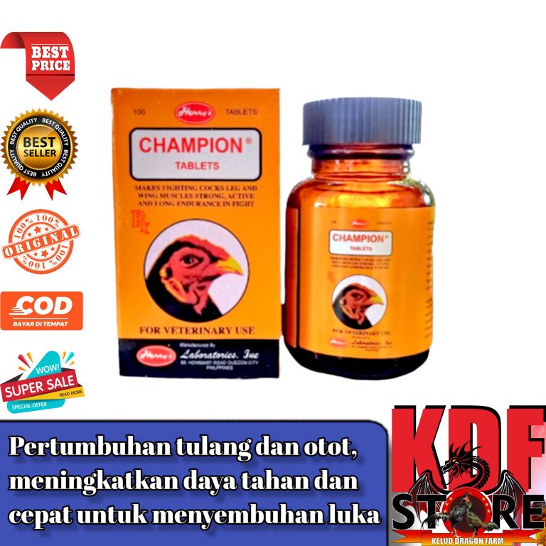 Champion 100 Vitamin Obat Ayam Filipin