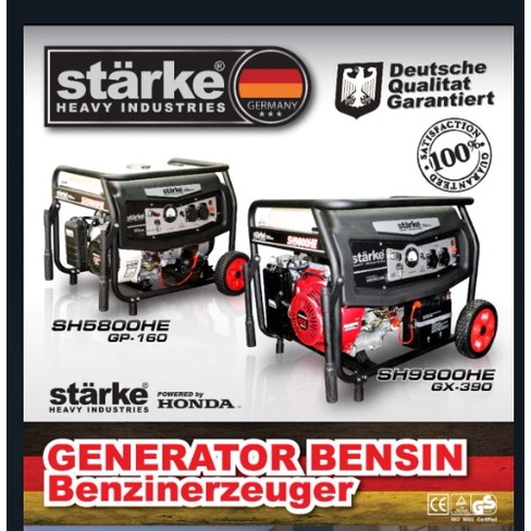 Genset Honda Starke SH6800 HE SH6800HE 2500 Watt Maksimal 2800 Watt