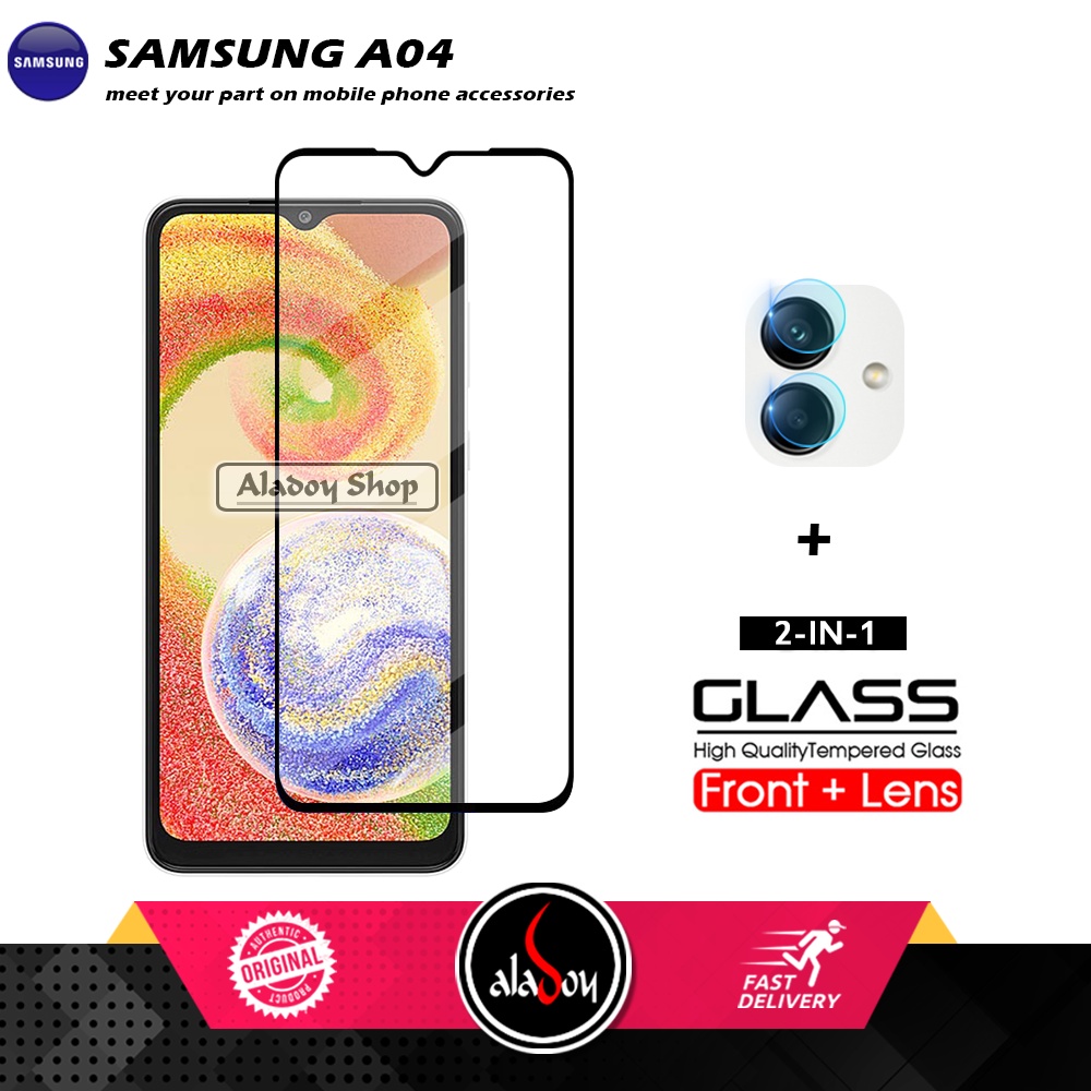 PAKET Tempered Glass Layar Samsung A04 2022 Free Tempered Glass Camera
