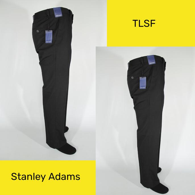 Celana Panjang Pria Stanley Adams HItam Slim Fit