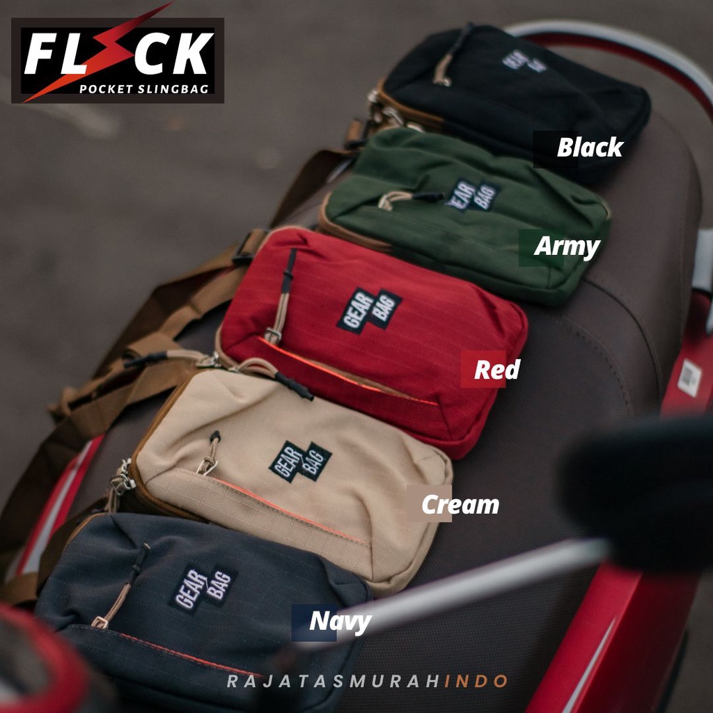 Tas HP Selempang kecil Pria Wanita GEARBAG FLICK Sling bag Cluch Bag distro - GEARBAG 13146