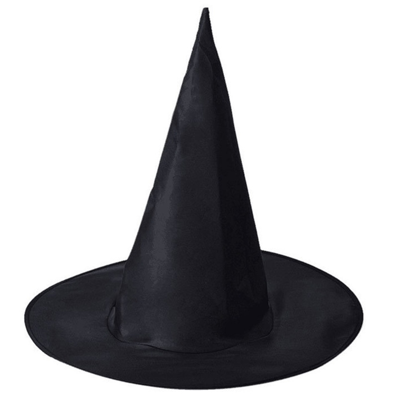 Topi Penyihir Warna Hitam Untuk Cosplay Halloween