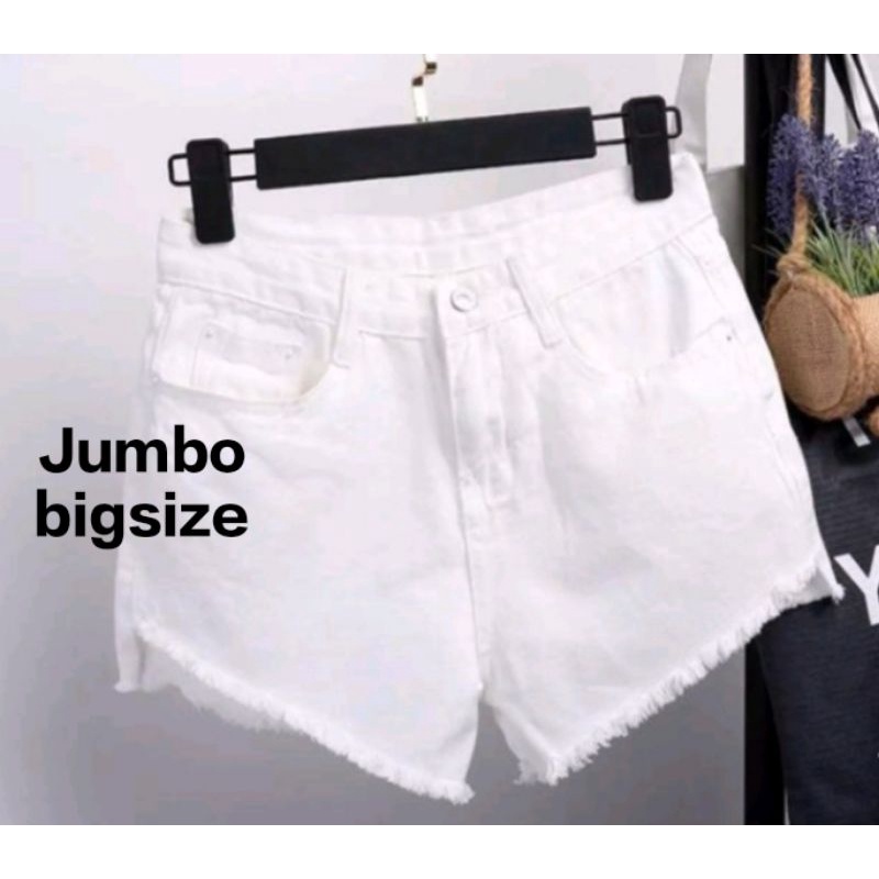 Size 35-40 Hotpants Jumbo Bigsize Celana Jeans Pendek Wanita sexy