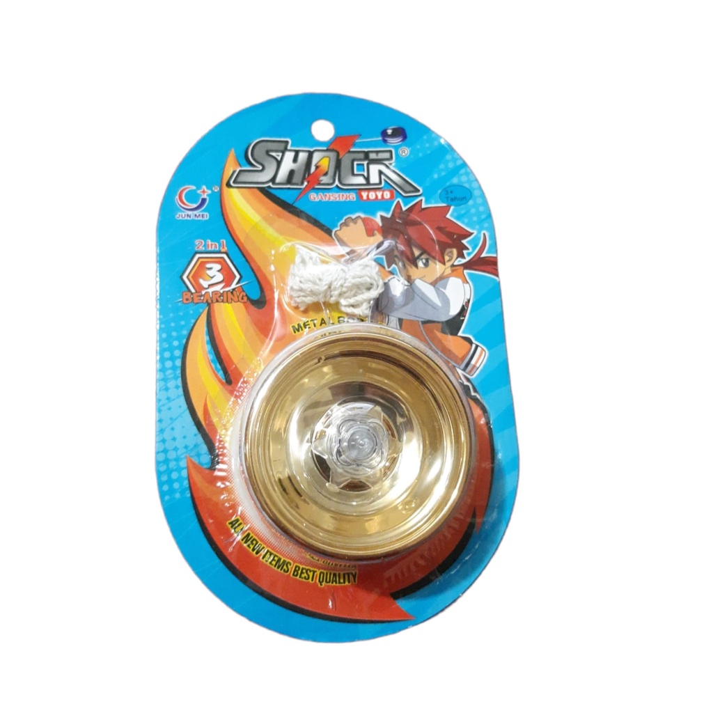 MAINAN YOYO 2IN1 SHOCK 3 BEARING GANGSING YOYO