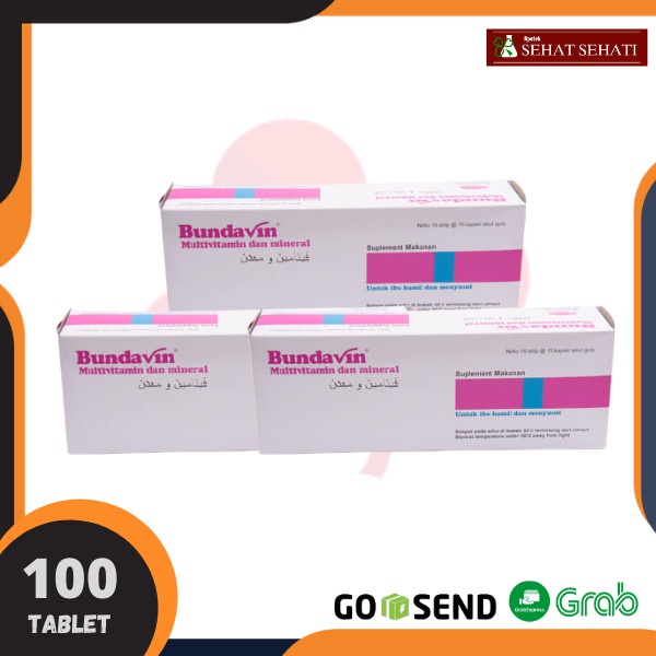 Jual Bundavin Vitamin Ibu Hamil Vitamin Menyusui Box 100 Tablet