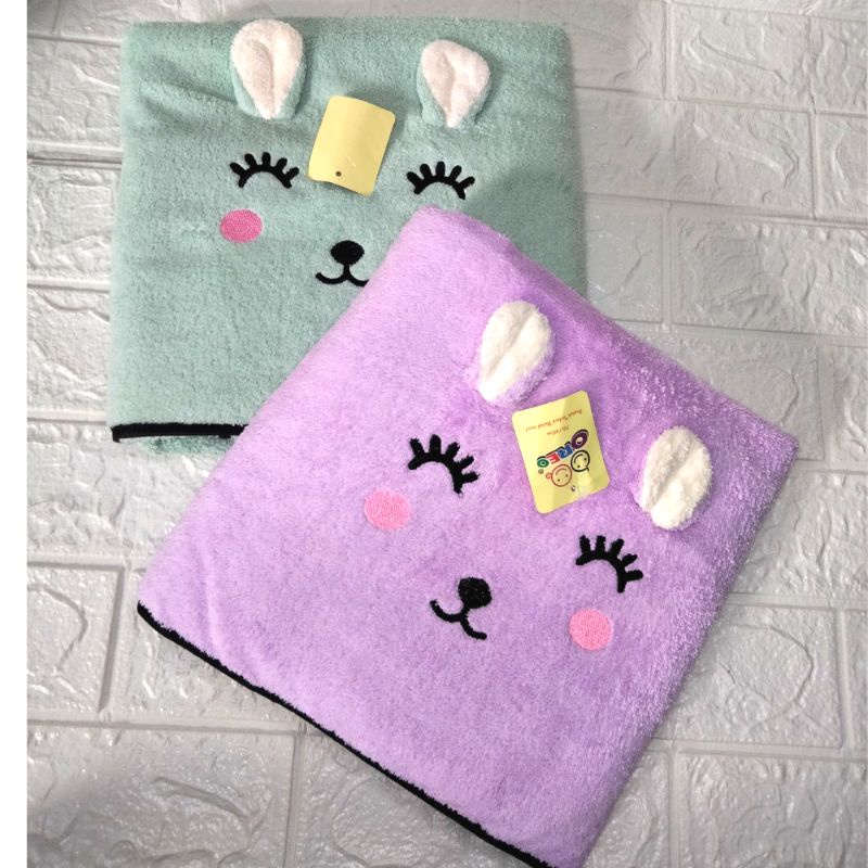 HANDUK MANDI 140 x 70 cm/handuk mandi anak/ handuk bayi/handuk karakter/handuk jumbo